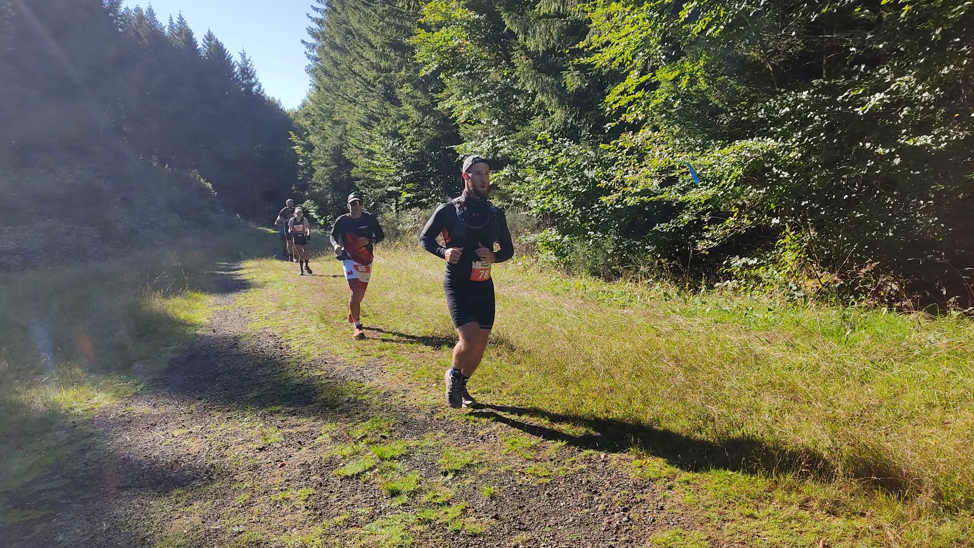 Coureurs du 25km en plein effort.